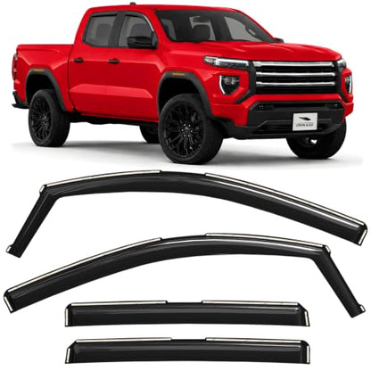 in Channel Extra Durable Rain Guards for GMC Canyon 2023 (4 Count)