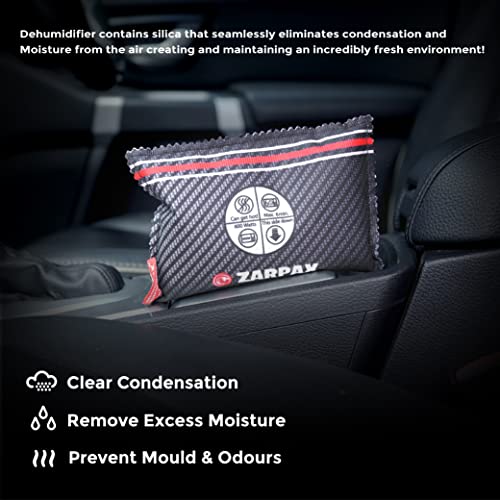 Reusable Car Dehumidifier Bag Rechargeable Moisture Absorber 4 Pack (4 Count)