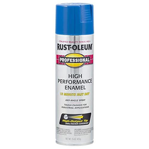 Professional High Performance Gloss Safety Blue Spray Paint (15 Ounce)