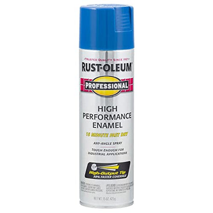 Professional High Performance Gloss Safety Blue Spray Paint (15 Ounce)