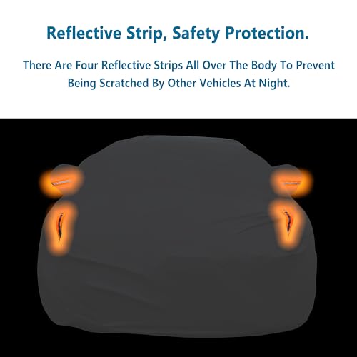 Waterproof Car Cover All Weather Snowproof UV Protection Windproof Outdoor Full Truck Cover