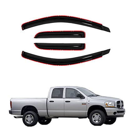 Rain Guards Compatible with Dodge Ram 1500 02
