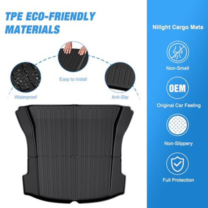 Cargo Mats for Tesla Model 3 2017 2018 2019 2020 2021 2022 2023