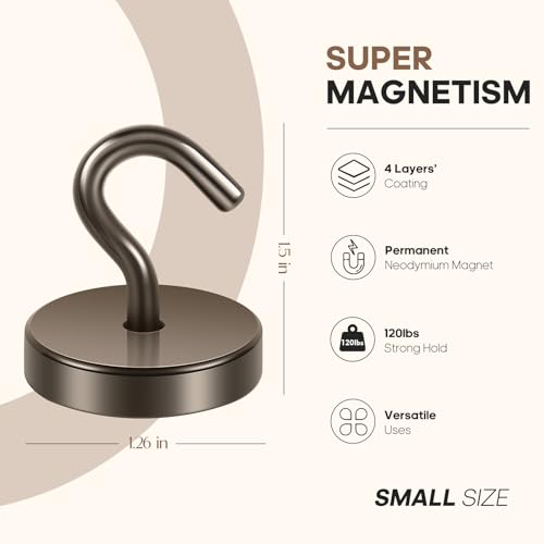 Magnetic Hooks Steel Tube Design for Cruise (10 Count)