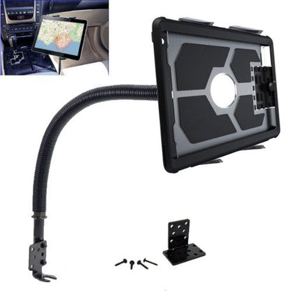 Heavy Duty Flexible 22“ Aluminum gooseneck ELD compliant car truck fleet floor seat bolt tablet mount for Apple iPad Air Pro Mini Microsoft Surface Pro