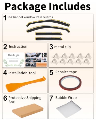 in Channel Window Visors Rain Guards for 2017