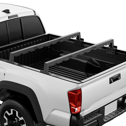 Truck Bed Rack with 2 Cross Bars Cargo Carrier Truck Rack Compatible with Silverado