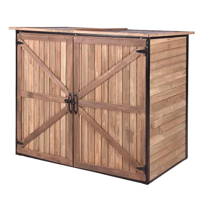 Weatherproof Outdoor Trash Can Shed