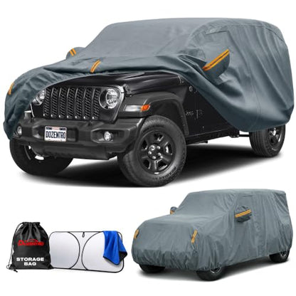 Waterproof Heavy Duty Car Cover Custom Fit Jeep Wrangler 4 Dr