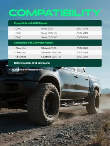 6 Inch Running Boards for Chevy & GMC (2 Count)