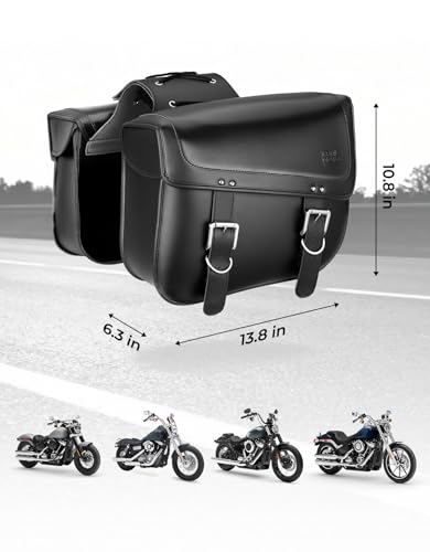 Motorcycle Saddlebags 30L Large Capacity Universal Saddle Bags (2 Count)
