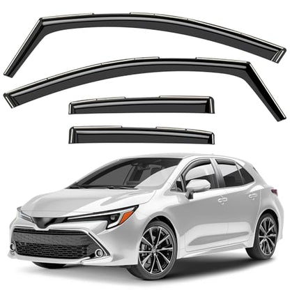 Window Deflectors Smoke Tinted in (4 Count)