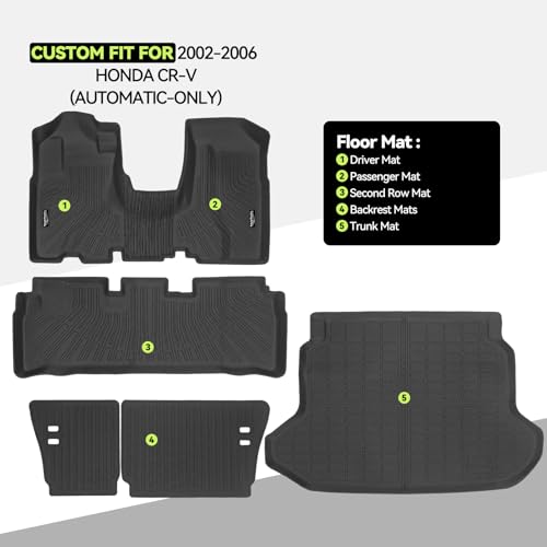 All Weather TPE Floor Mat Set for 2002