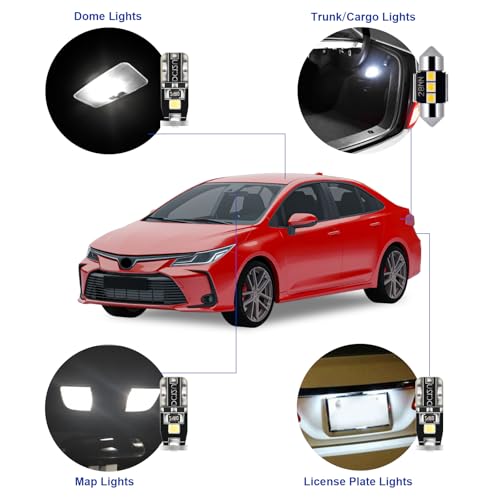 LED Interior Car Lights for Toyota (6 Count)
