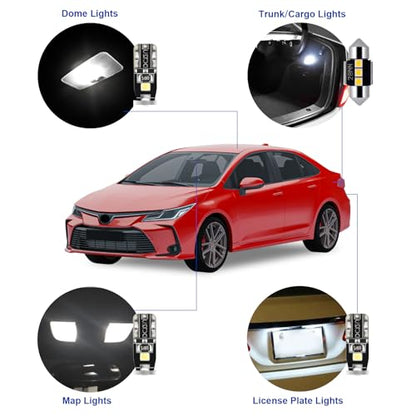 LED Interior Car Lights for Toyota (6 Count)