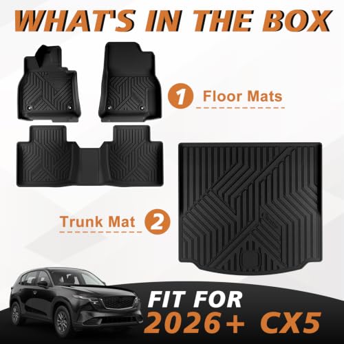 Floor Mats & Trunk Mat for 2026+ Mazda CX
