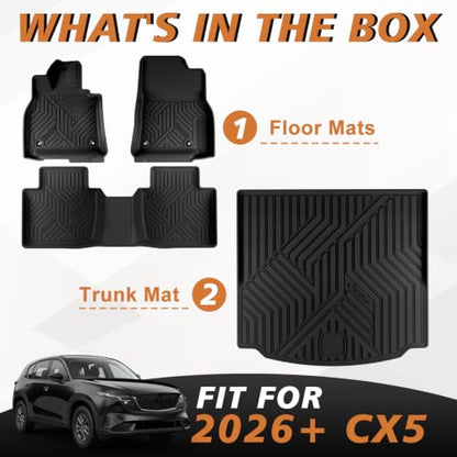 Floor Mats & Trunk Mat for 2026+ Mazda CX