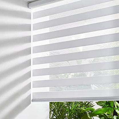 Cordless Zebra Blinds for Windows (25.89 Sq Ft)