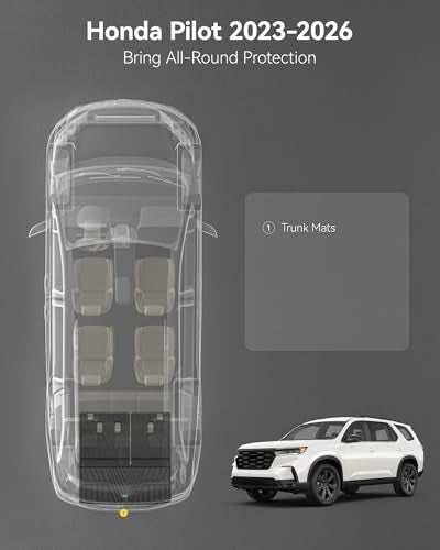 Cargo Liner & Seat Back Mat Fit for Honda Pilot 2023
