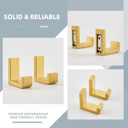 Towel Hooks Brushed Dark Gold (2 Count)