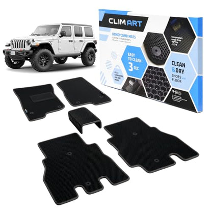 All Weather Car Floor Mats Compatible with Jeep Wrangler JL 2018