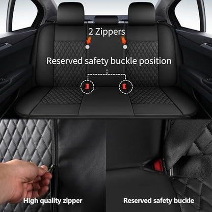 Faux Leather Full Set Car Seat Covers
