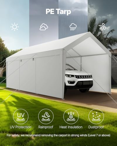 Carport 12 x 20 FT Outdoor Car Canopy