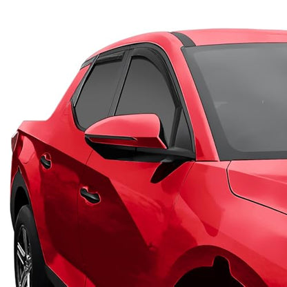 in Channel Extra Durable Rain Guards for Hyundai Santa Cruz 2022