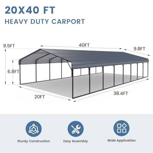 20x40 FT Metal Carport