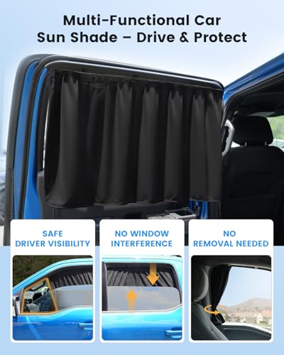 2025 Upgraded] Weektic Car Curtains for 2021 2022 2023 2024 2025 Ford F150 SuperCrew