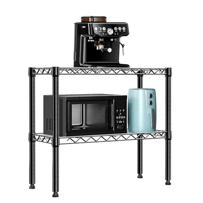 MZG 220 lbs 2 Tier Storage Rack Metal Wire Shelving Unit