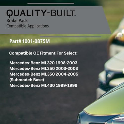 Rear Semi Metallic Brake Pads