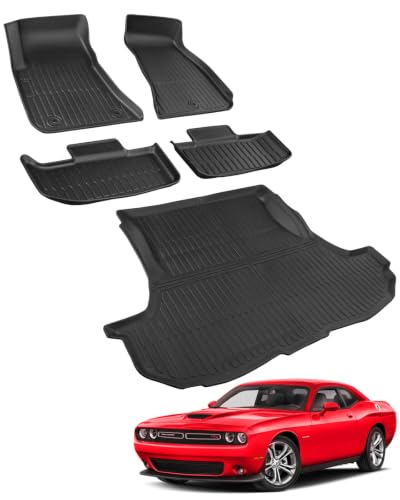Car Floor Mats for Dodge Challenger RWD 2011 (5 Count)