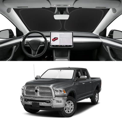 Custom Fit Windshield Sun Shade for RAM 1500 2500 3500 2012