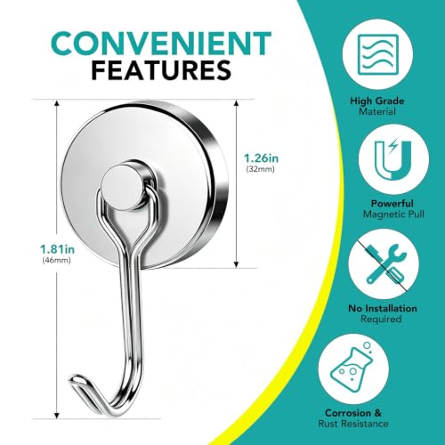 Magnetic Hooks (16 Count)