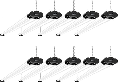 4FT Linkable LED Utility Light Fixture (10 Count)