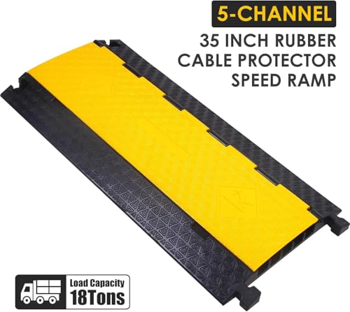 2 Pack Rubber Cable Protector Ramp 5 (2 Count)