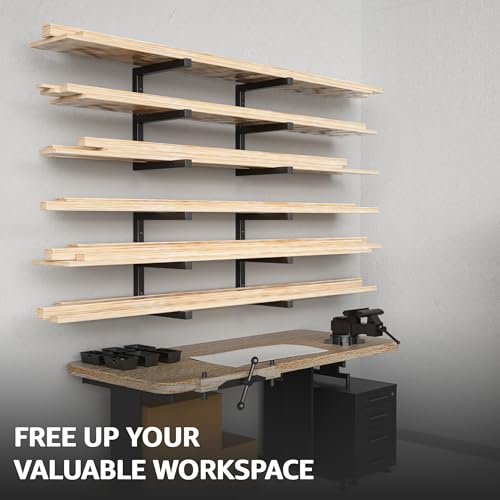 Wood Organizer and Lumber Storage Rack Wall Mount