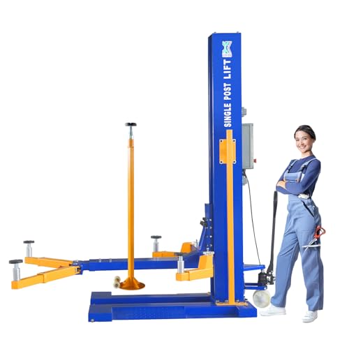 Mobile Car Lifts 6200 lb Capacity Single Post Lift 6200 220V