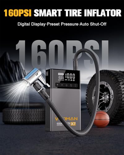 X7 4250A Jump Starter with 160PSI Air Compressor