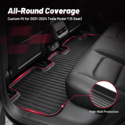 Floor Mats for Tesla Model Y 5 Seat 2021