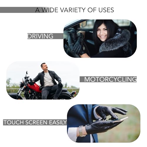 Motorcycle Black Gauntlet Gloves Unlined Cold