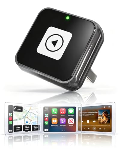 Wireless CarPlay Adapter for Apple iPhone & Android Auto Dongle