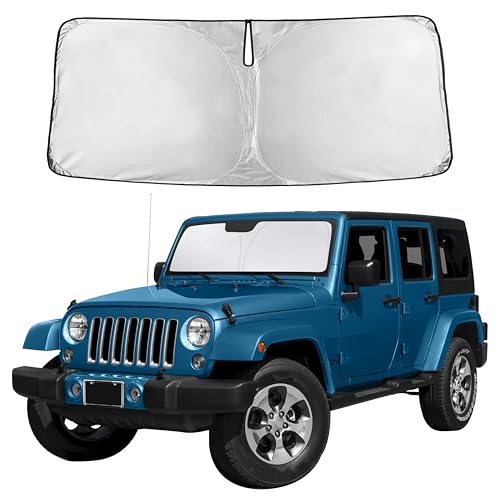 Windshield Sun Shade Compatible for Jeep Wrangler 1997