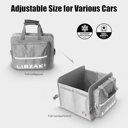 LIBZAKI Car Trunk Storage Organizer