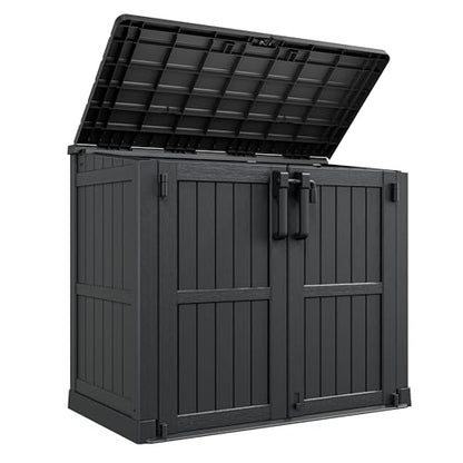Waterproof Outdoor Storage Box 36 Cu Ft with Lockable Doors