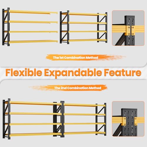71.3” Wide Heavy Duty Metal Garage Shelving