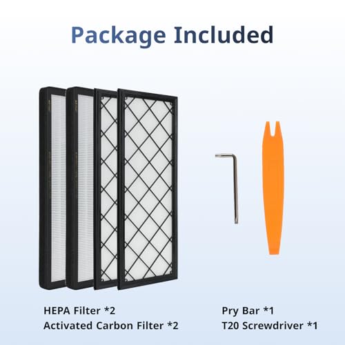 Tesla Model Y Front Trunk HEPA Carbon Air Filters Kit (4 Count)