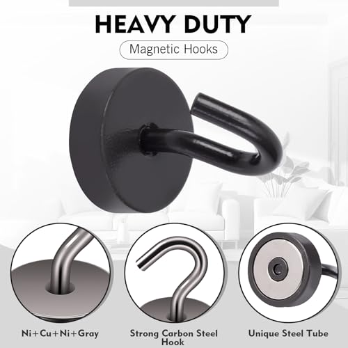 Magnetic Hooks Steel Tube Design for Cruise (10 Count)