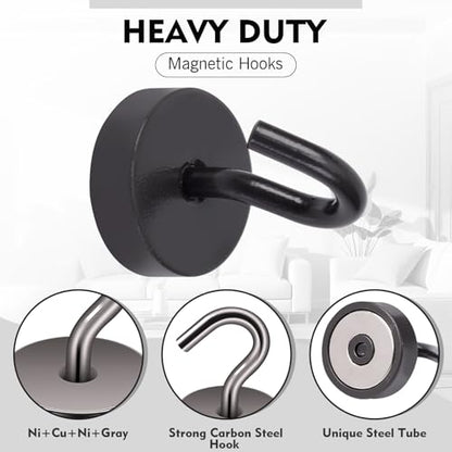 Magnetic Hooks Steel Tube Design for Cruise (10 Count)
